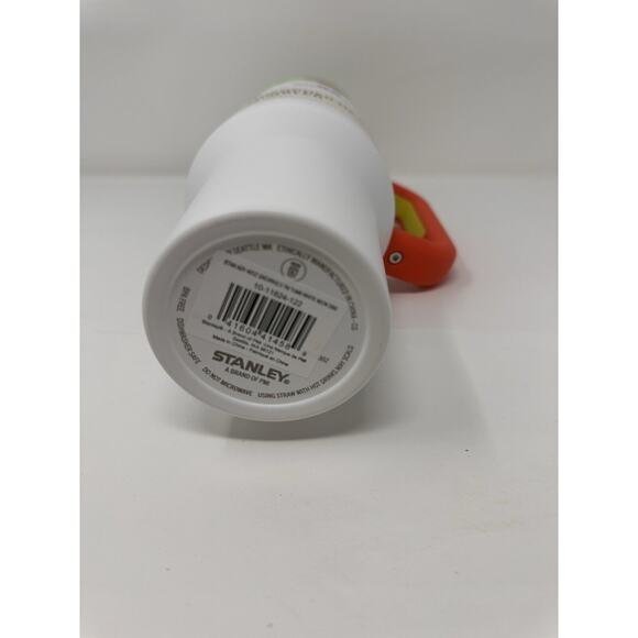 Stanley Tumbler 40 oz Flowstate Quencher H2.0 WHITE NEON BARBIE PINK Quick Ship - Picture 3 of 3